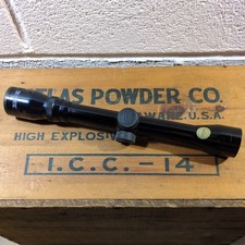 Vintage Tasco #667V WIDE FIELD 4x 32mm Coated & Water Proof Rifle Scope, Japan