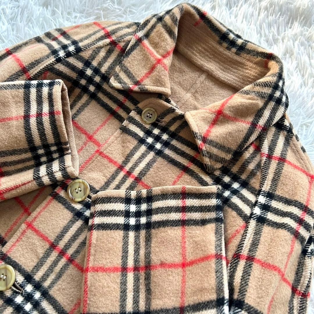 BURBERRY Wool Coat Nova Check Asian fit M US size S Beige Authentic by JAPAN thumbnail 21
