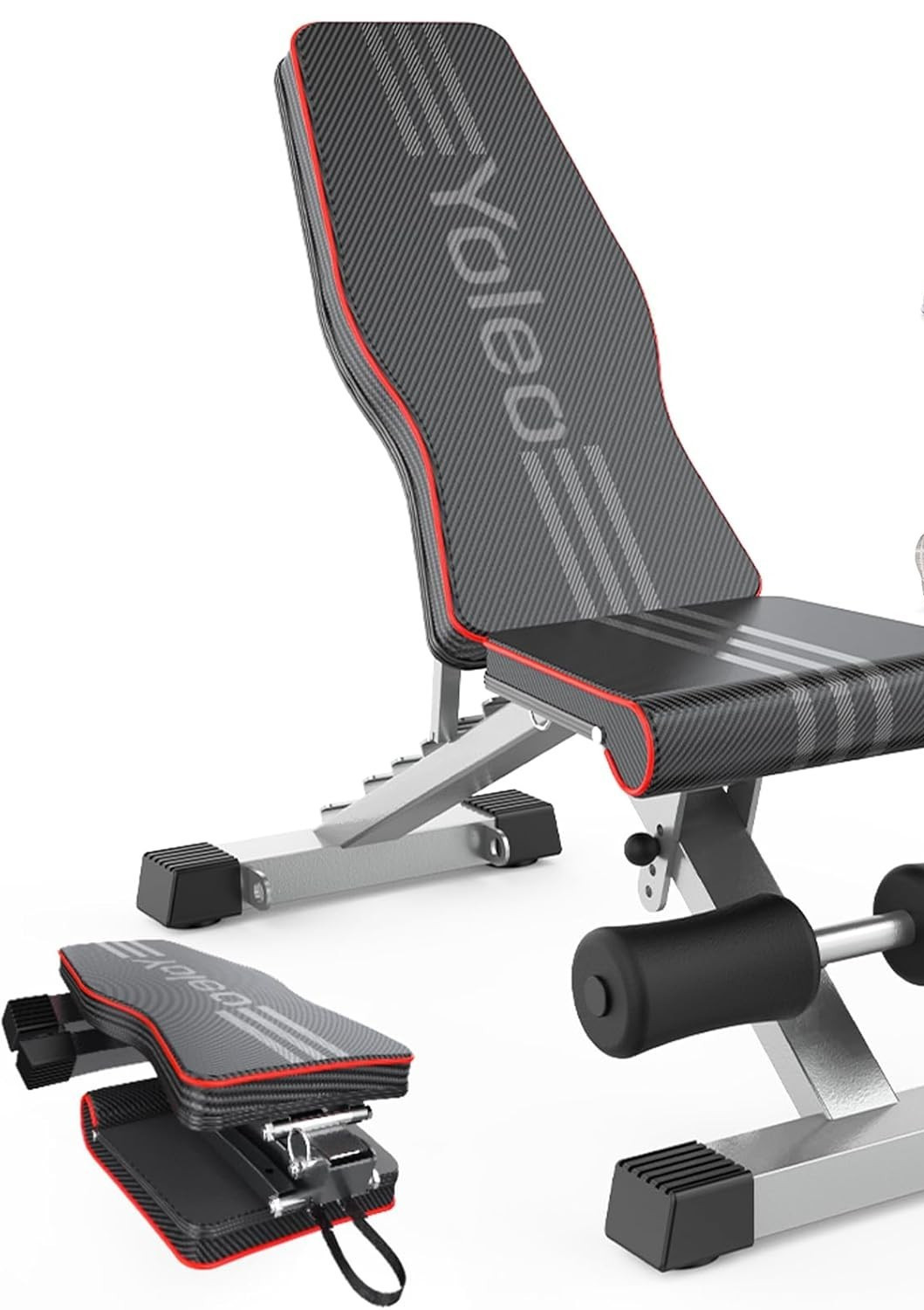 Adjustable Foldable Weight Bench for Full Body Workout, Incline/Decline/Flat