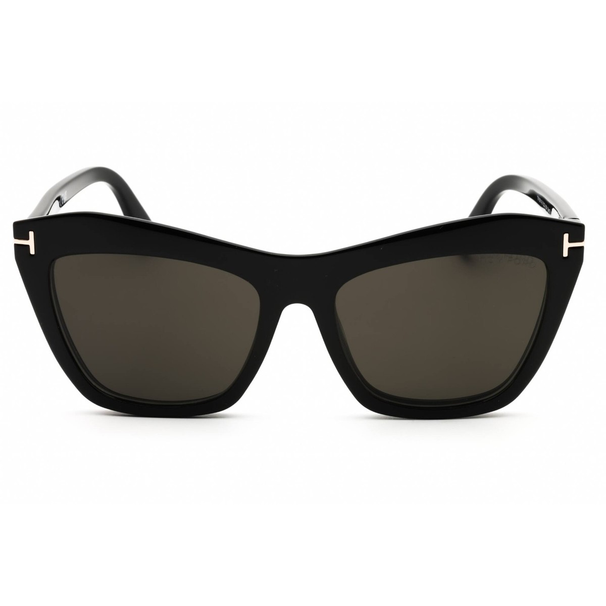 Tom Ford FT5971-B 001 Eyeglasses Shiny Black with Clip-On 54mm Cat Eye Frame Tom Ford FT5971-B Eyeglasses | Select Eyewear main image 3
