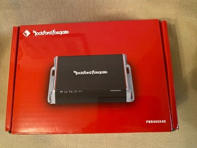 Rockford Fosgate Punch PBR400X4D Compact 400-Watt Full-Range 4-Channel Amplifier