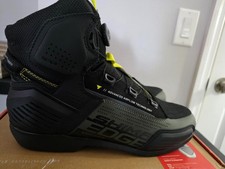 SHIMA Edge Vented Motorcycle Black/KHAKI, NEW US 10.5 Shoes