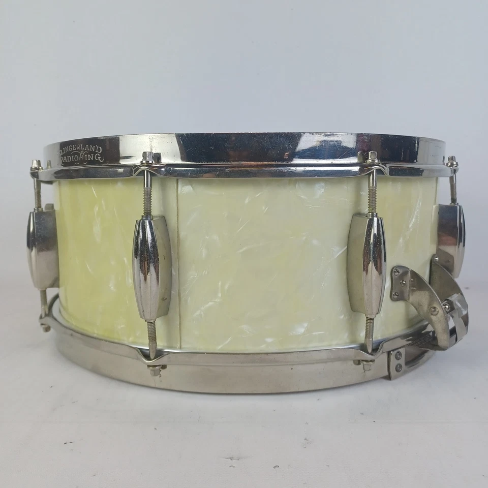 Slingerland 40s WMP 6x14"Radio King 1Ply Solid Maple Snare Drum Cloud Badge USA - Image 4 of 4