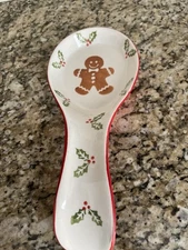 Potter’s Studio Christmas Gingerbread Spoon Rest