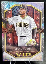 2025 Bowman - Vips Very Important Prospects Leo De Vries #VIP-14 Mojo Refractor 