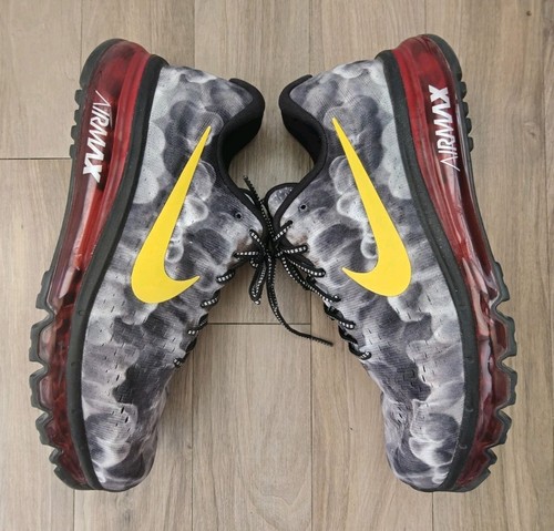NIKE AIR MAX 2017 GRAY WHITE RED MEN'S SNEAKERS SIZE 11 D - Picture 4 of 9