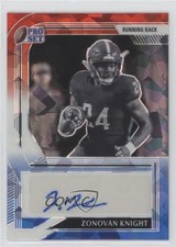 2022 Leaf Pro Set Metal Red White & Blue Crystals 3/5 Zonovan Knight Auto 6q5