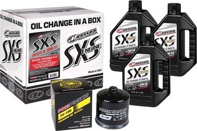 Maxima 90-189013-TXP SXS Synthetic Quick Oil Change Kit 5W-50