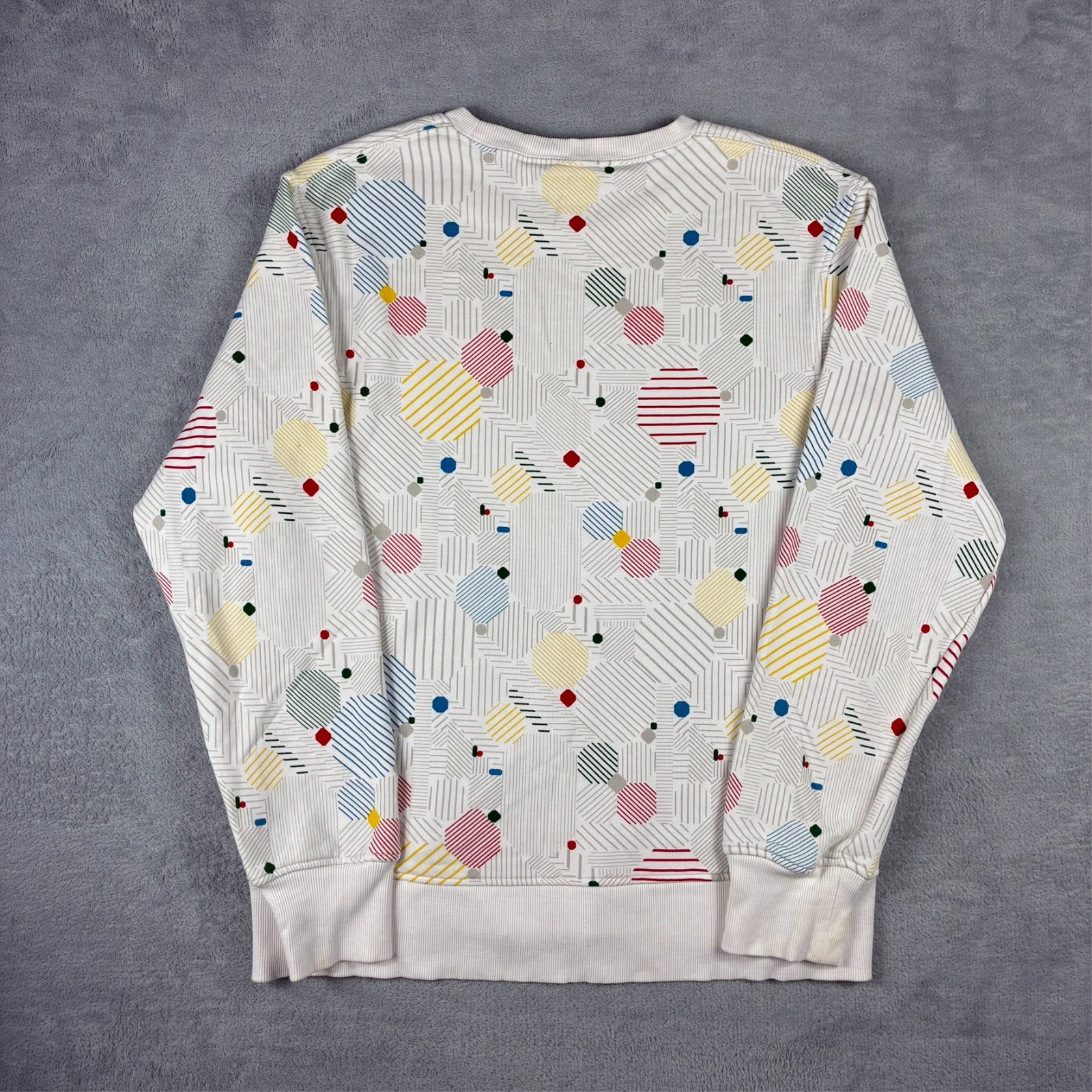 Women's Vintage Nike Air 2000's Colourful Geometric Graphic Sz Large Sweatshirt image 8