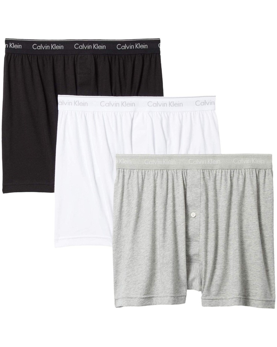 Calvin Klein L42703 Men's Multi 3-Pack Cotton Classics Knit Boxers Size L