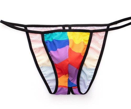 Herren Netz Bedruckt Rückenausschnitt Slip Unterwäsche Sexy Mini Bikini Unterhose M-XL - Bild 38 von 99