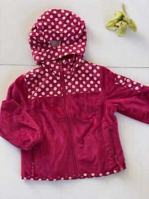 Carter's Pink Long Sleeve Reversible 2-in-1 Hooded Girl's Jacket Size 4T EUC