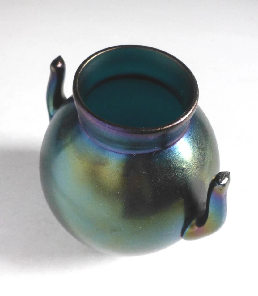 Thomas Webb & Sons Antique Bronze Glass Cabinet Vase. 1880's Christopher Dresser - Image 4 of 4