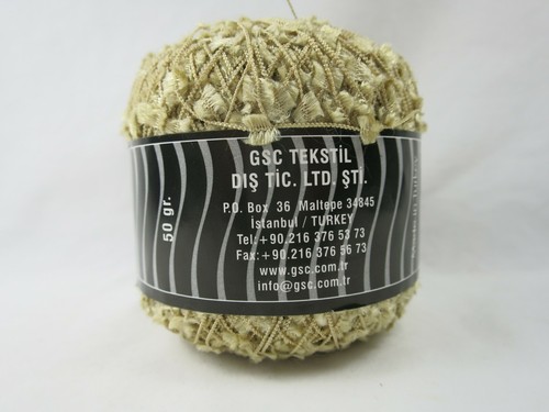 Ice Yarns 2 Balls Light Gold Tan Wheat Flag Yarn Polyester 62g Made In Turkey - Picture 4 of 8