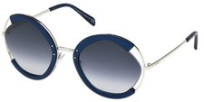 EMILIO PUCCI Occhiali Sole Shiny Blue Shaded Donna One Size 90W