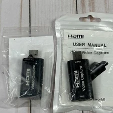 2 Lot Of HDMI Video Capture Cards, Game Capture Card, Device HDMI to USB 2.0