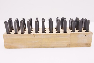Stamp 36 Pc 1/8  Letter & Figures Number Set-USA Made-A-Z 0-9
