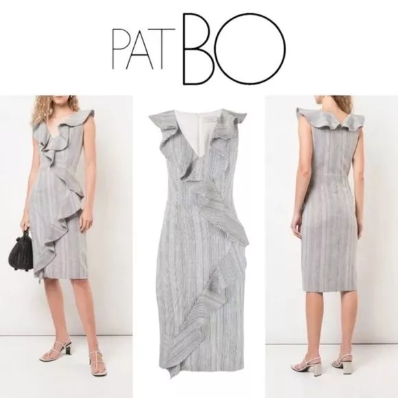 Patbo bo top ruffle midi dress