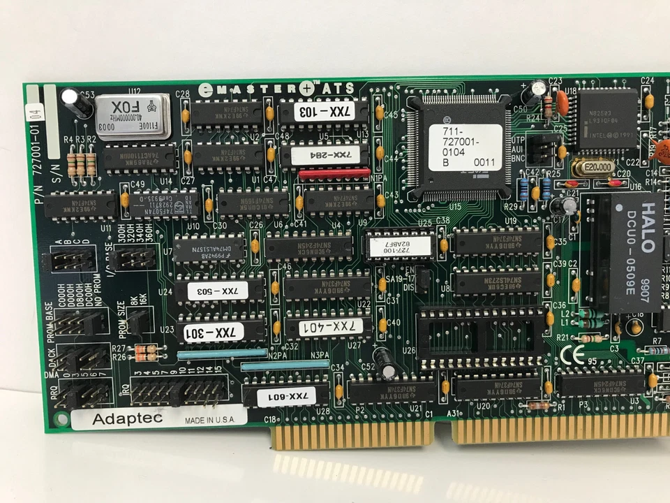 ADAPTEC COGENT DATA 727001-0104 EMASTER+ATS 16 BIT ISA ETHERNET ADAPTER - Image 2 of 4