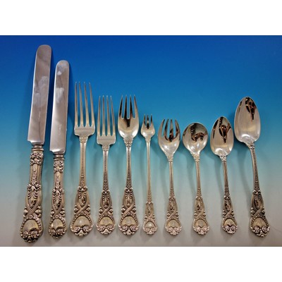 Saint James by Tiffany Co Sterling Silver Flatware Set Service 115 pcs Dinner