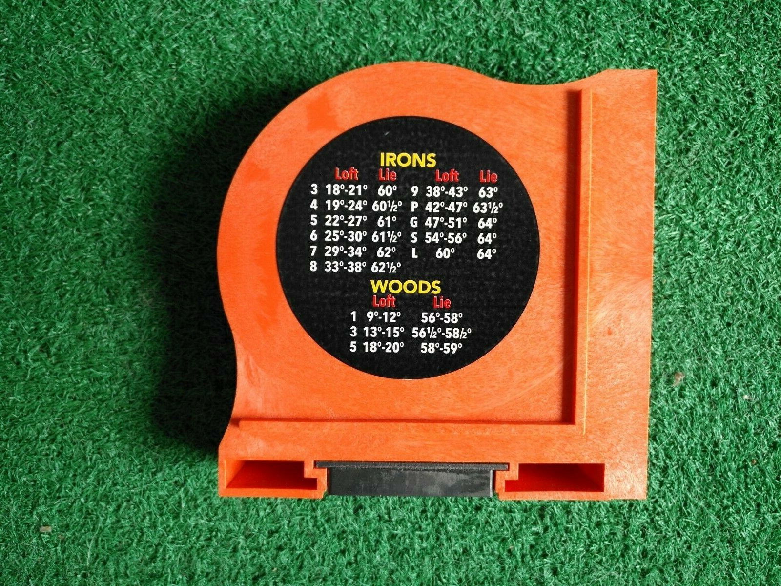 Golf Club Loft and Lie Angle Protractor Measures Irons, Woods