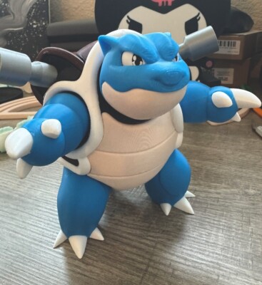 Blastoise Action Figure - Perfect For Game Room Desktop, Display - Hype Monster