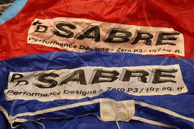 サロペット　9号　RADIATE Sabre 107 skydiving parachute ZP main canopy - 9 cell