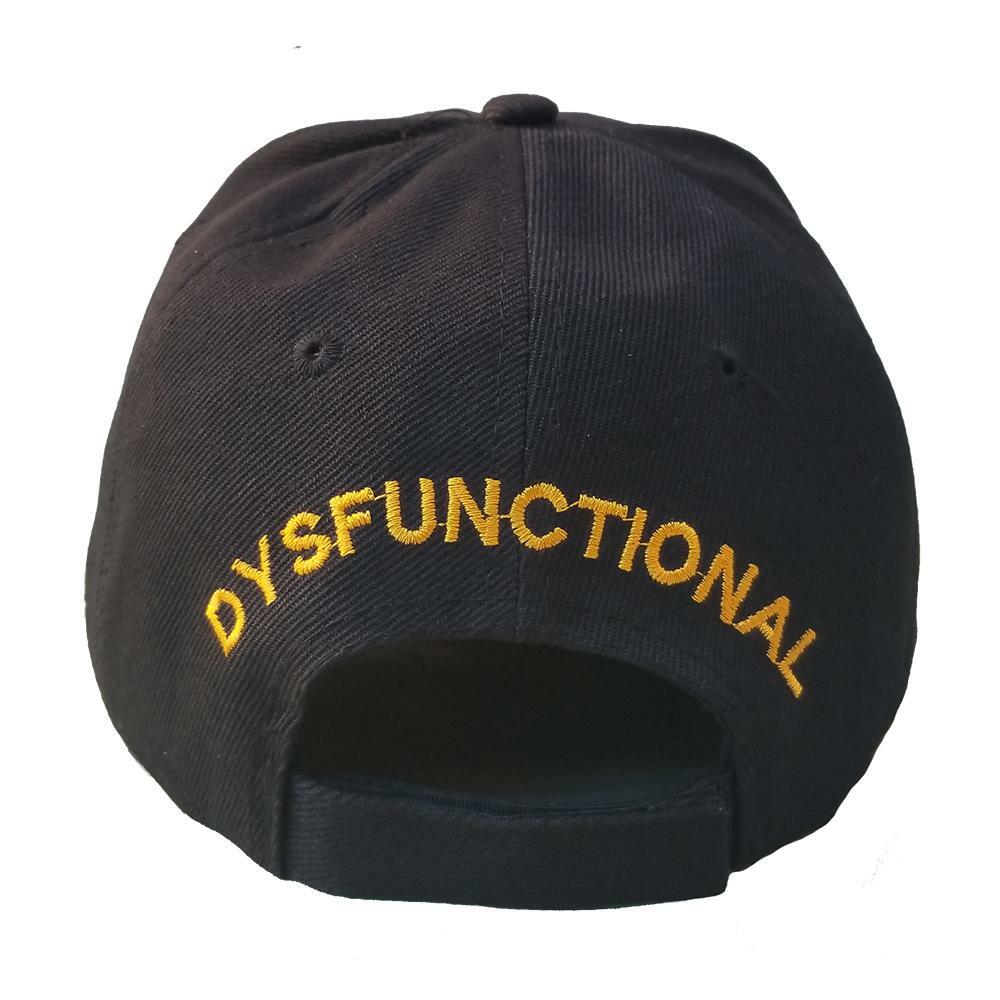 DYSFUNCTIONAL Veteran Leave Me Alone Baseball Cap, Black Military Hat