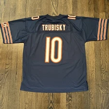 Chicago Bears Jersey XL Trubisky Pro Line Navy