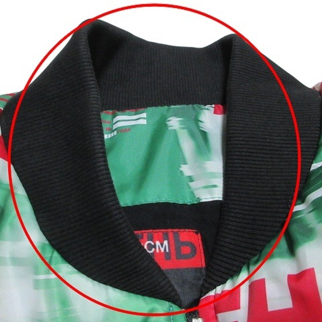 BUNKER TOKYO T3CM Padded Blouson Zip Up Total Pattern S Green 