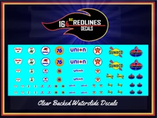 1/64 'Vintage Gas Stations'' Assorted Decal SCR-0088