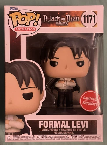 Funko Pop! Attack on Titan #1171 Formal Levi - Game Stop Exclusive w/ Protector