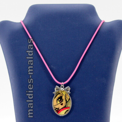 Monster High Draculaura Halskette Band pink mit Anhänger Schmuck 09020812 NEU