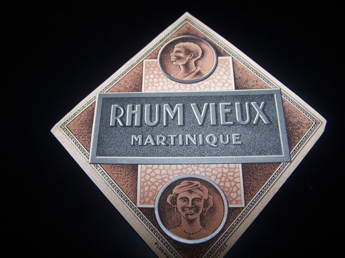 Rhum - Ancienne étiquette alcool France Vieux Rhum Homme