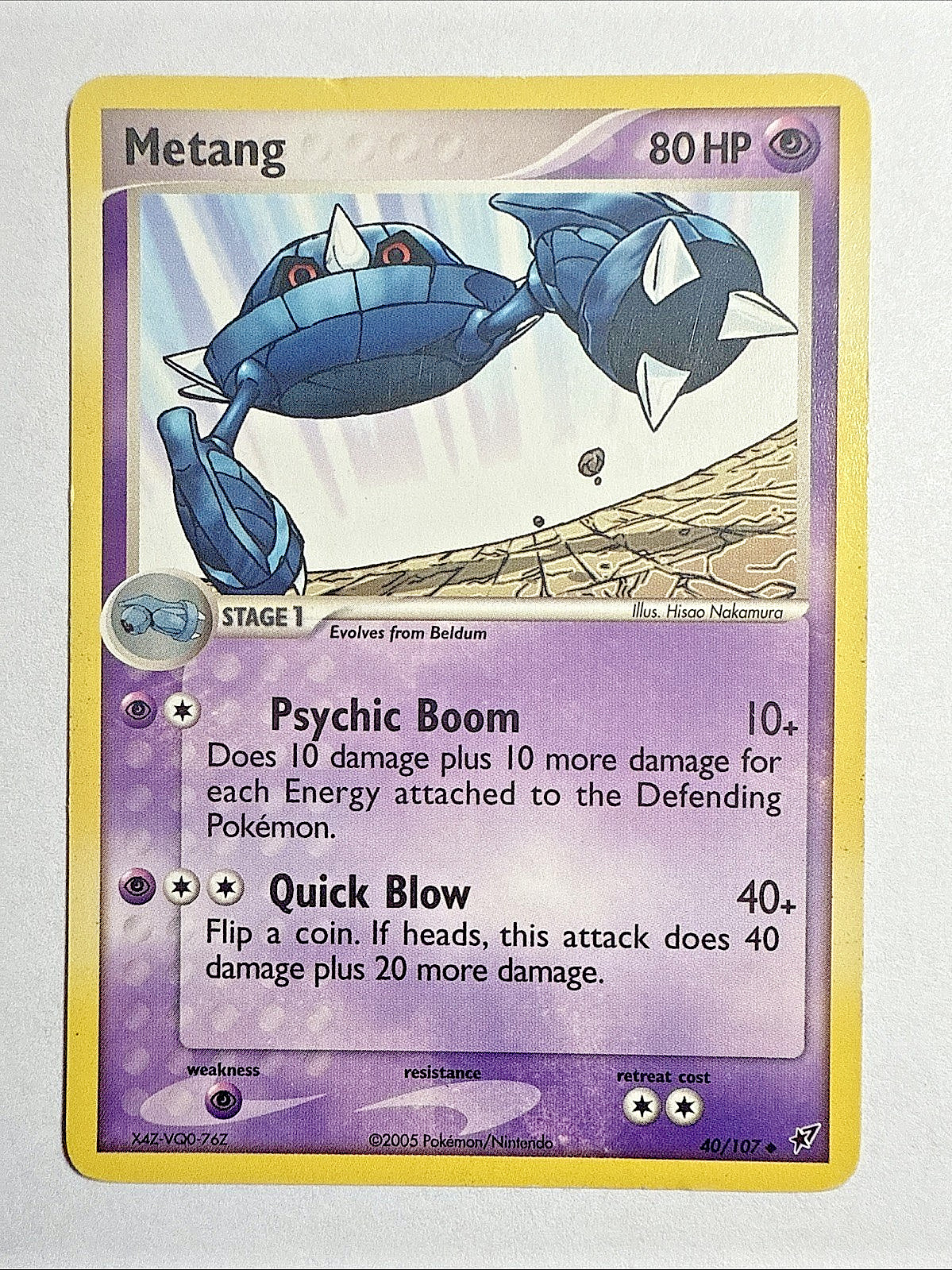 EX Deoxys - MP - Metang 40/107 Pokemon English (US Seller)