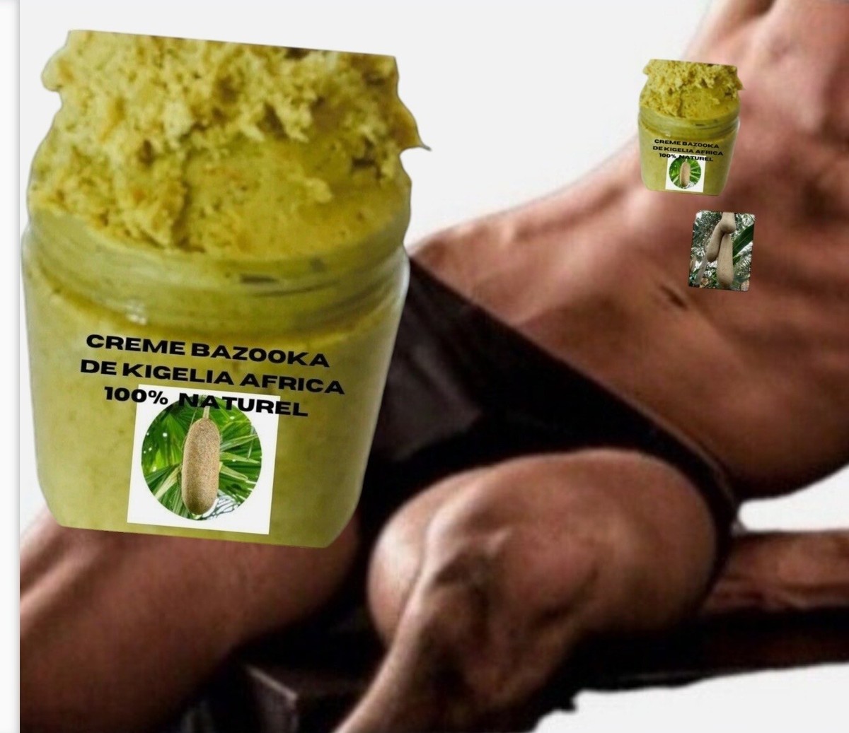 Crème Bazooka Kigelia Raffermissante - 100% Naturel, 200 G, Date Péremption 06/2023