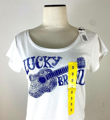 Camisa Guitarra Lucky Brand Azul Hierba Mangas Cortas Calce Suelto Talla S - Imagen 4 de 6