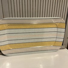 Bee & Willow&trade; Melamine 19&rdquo; Serving Tray /Centerpiece D&eacute;cor - Minimal Stripe NICE