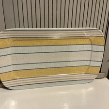 Bee & Willow™ Melamine 19” Serving Tray /Centerpiece Décor - Minimal Stripe NICE