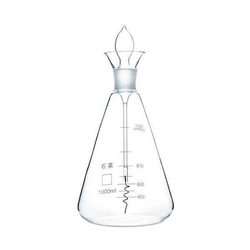 Chemistry Lab Glassware 250-1000ml Quartz Erlenmeyer Flask with Platinum Wire CA - Picture 9 of 9