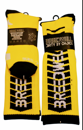 Breedwell Yellow socks Hazard Dirty Socks bi gay interest kinky party socks - Picture 3 of 3
