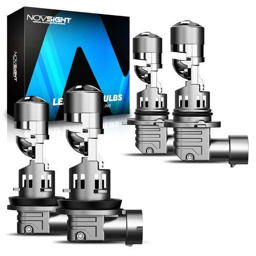 NOVSIGHT 9005 H11 LED Headlight Bulbs High Low Beam Lamp 6500K 17000LM 60W 4pcs - Picture 2 of 16