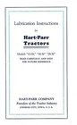 Hart Parr 12-24 18-36 28-50 Tractor Lube Service Manual