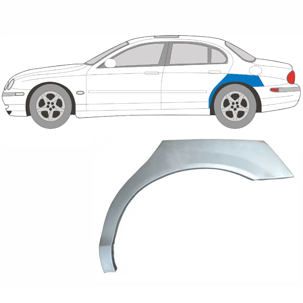 JAGUAR S-TYPE CCX 1999-2007 REAR WHEEL ARCH REPAIR PANEL REAR WING / LEFT LH