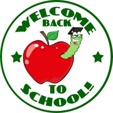 30 Custom Green Welcome 2 School Art Personalized Address Labels