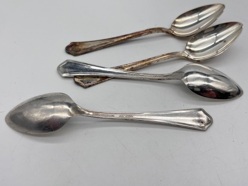 Lot of 4 Silverplate ONEIDA Community PAR PLATE 4-1/2" Demitasse Spoons - Picture 3 of 5