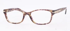 NEW COACH HC 6065 5287 CONFETTI LIGHT BROWN AUTHENTIC EYEGLASSES 51-17