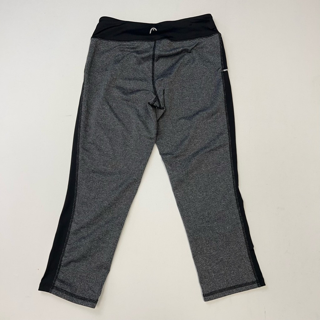 Head Womens Capri Pants Black White Stretch Herringbo… Gem
