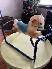 1960s VINTAGE FLEXIBLE FLYER ROCKING RIDING HORSE FOR TODDLERS