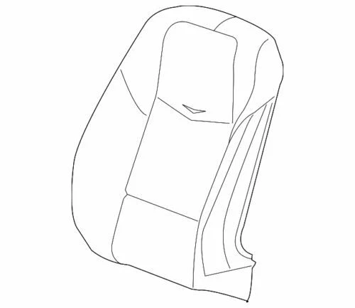 Подлинный GM 2014 Cadillac ATS стандартный сиденье задний чехол и кожа черный 23120522 - Изображение 4 из 4